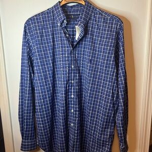 *NEW* Blue Plaid Ralph Lauren Button-Down Shirt